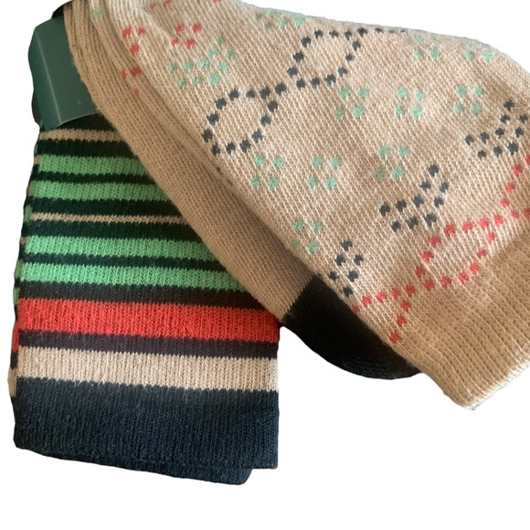 Lot‎ of 2 Woolrich Green Label 2 Pairs Unisex Ankle Socks Brown Black Design - Picture 3 of 5